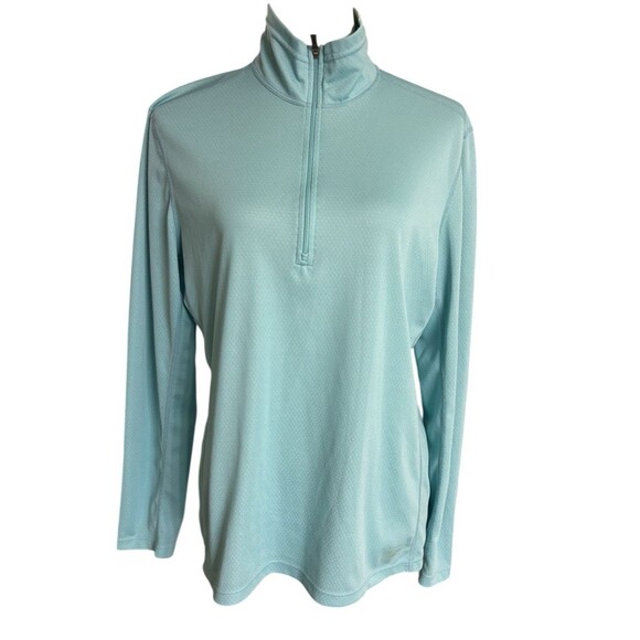 REI Tops - REI Polartec Womens XL  1/4 Zip Turquoise Lightweight Mock Neck Outdoor USA